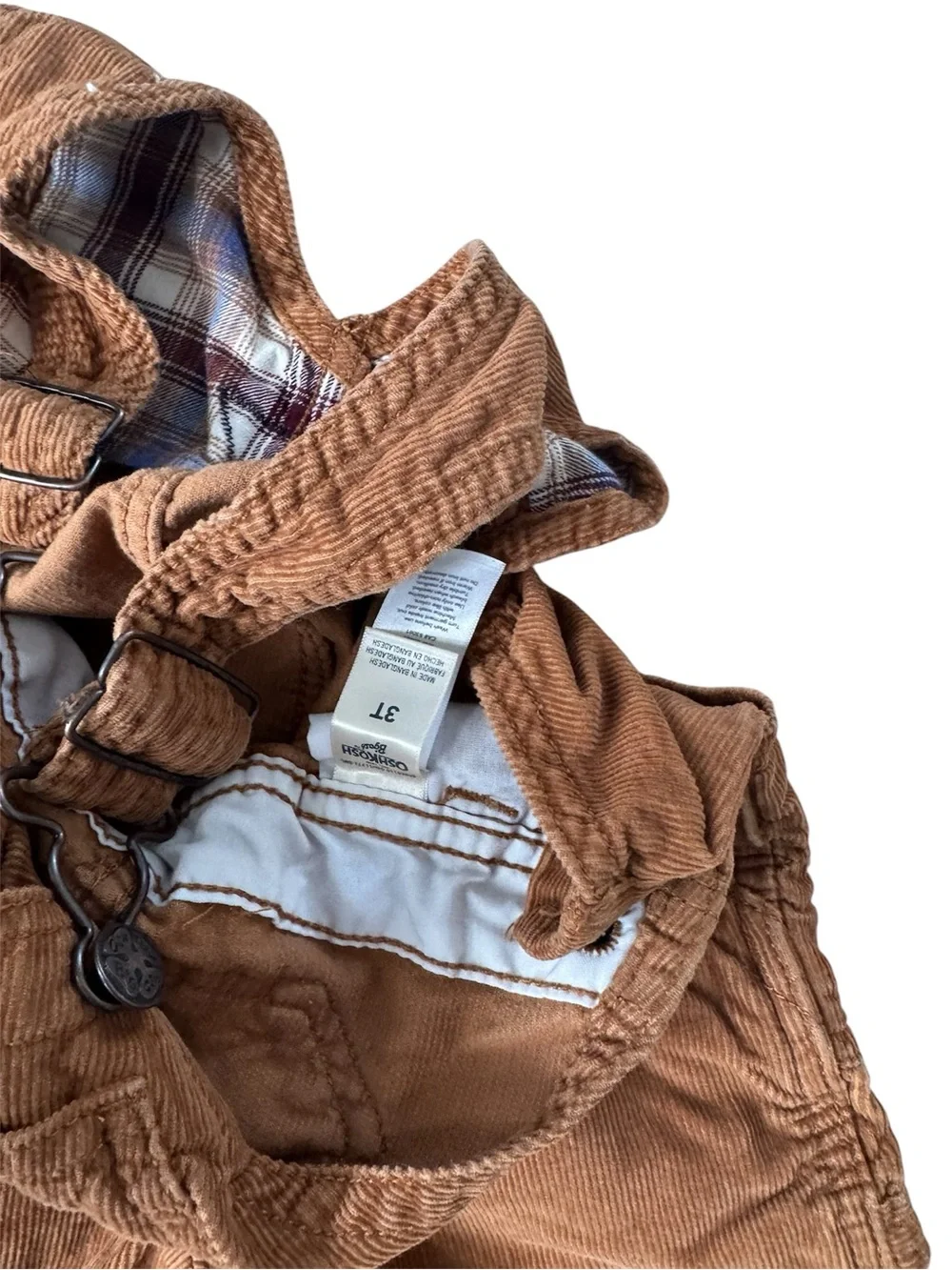 OshKosh B'gosh Toddler Boys' Corduroy Overalls - Brown 3T